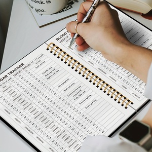 Nhỏ gọn A5 hàng ngày lượng đường trong máu log hàng ngày mức độ glucose & thuốc theo dõi sức khỏe Tạp Chí cho bệnh tiểu đường giám sát - Product Image 6