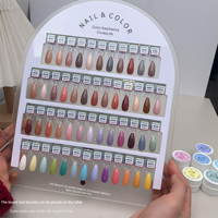 Tableau d'affichage magnétique 12 couleurs acrylique vernis à ongles nuancier personnalisé LOGO 50 couleurs ongles conseils affichage livre