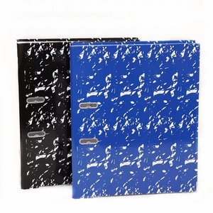 Carpeta archivadora de cartón brillante FC con diseño de mármol, tipo caja, de venta caliente, OEM de fábrica, para oficina - Product Image 1