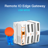 Passerelle IoT à distance PUSR 4G/Ethernet, point de réseau 300/1000, calcul en périphérie, passerelle MQTT Modbus, extension IO, carte SD USR-M100