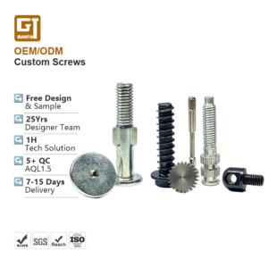 Vis autotaraudeuses en acier inoxydable noires à tête cylindrique à embase carrée en acier au carbone métrique, vis à tête cylindrique à embase carrée nickelées - Product Image 1