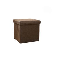 Pouf de rangement carré moderne pliable pour salon, avec bac de rangement intégré, design personnalisable, vente en gros