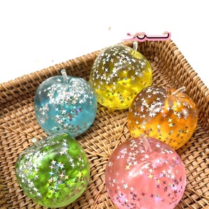 Juguete Antiestrés con Purpurina, Juguete Sensorial de Gel con Forma de Manzana para Regalo de Halloween - Product Image 6