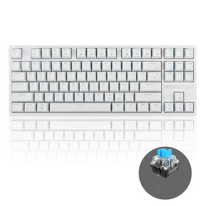 Clavier de jeu en vente d'usine avec interrupteurs bleus, clavier mécanique personnalisé filaire RGB 87 touches pour ordinateur - Product Image 1