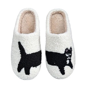 Pantoufles tendance à motif <span class=keywords><strong>chien</strong></span> saucisse de dessin animé, fourrées, <span class=keywords><strong>pour</strong></span> femme, antidérapantes, à bout fermé, décontractées, pouvant être portées à l'extérieur, <span class=keywords><strong>pour</strong></span> couple - Product Image 5
