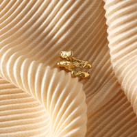 2023 Mingxi bijoux de mode en acier inoxydable or Rose décoration anneaux anneaux à trois couches pour femmes et hommes