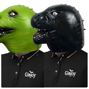 قناع رأس حيوان مخصص من اللاتكس على شكل ديناصور، هدايا حفلات الهالوين، إكسسوارات تنكرية مضحكة للحفلات التنكرية - Product Image 6