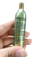 Petites cartouches de CO2 en acier pour pneus de vélo 12g 16g 20g 24g 25g 33g filetées basse pression pour remplissage rapide d'air