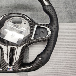Volant sport en cuir et fibre de carbone personnalisé en usine pour BMW Série 1 2 3 4 G20 - Product Image 5