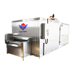 Frutas y verduras <span class=keywords><strong>300</strong></span> kg/H congelados rápidamente pequeña máquina Iqf túnel congelador - Product Image 1