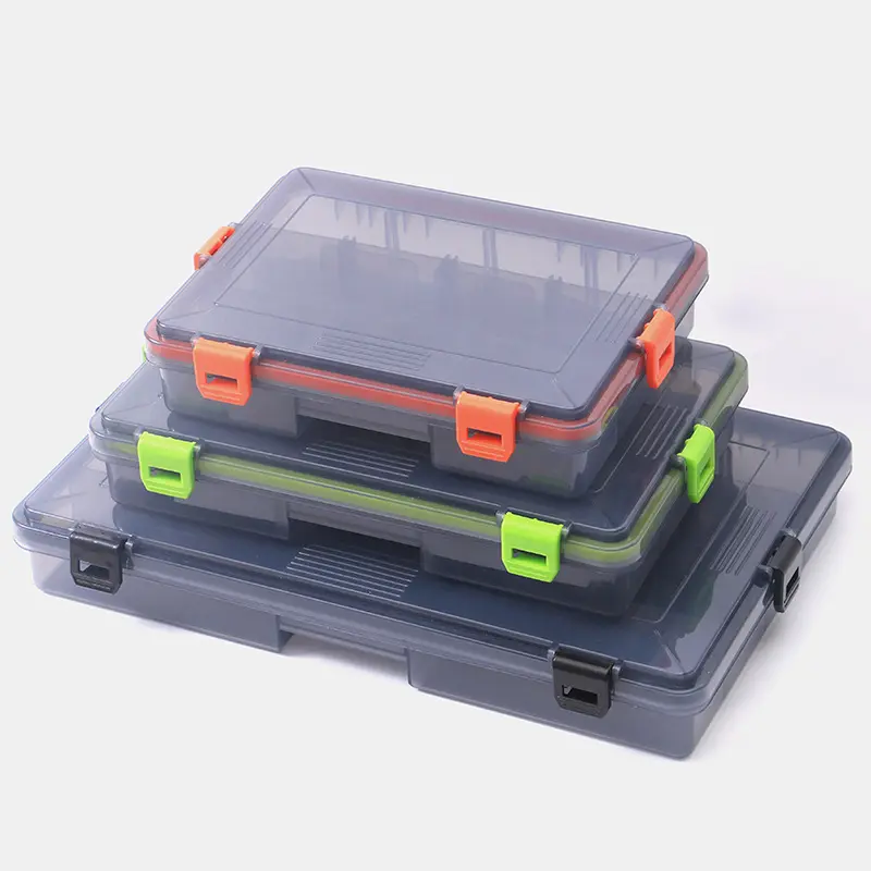 ALDI Supplier Fishing Lure Boxes Fishing Tackle Box With DIY Compartments Factory Price Fishing Lure Plastic Storage Box