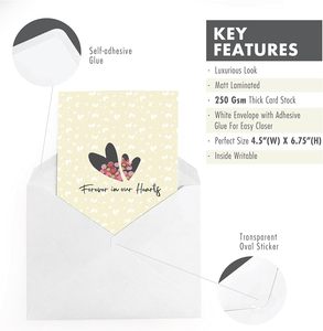 Myway скоро выберется в ассортименте карточек с конвертами, 18 карточек 6 видов конструкций, напечатанных на толстой карточке - Product Image 5