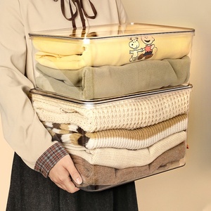 Moderno Organizador Multifuncional y Sostenible de Plástico Transparente de 10-20L para Joyería, Cocina, Juguetes, Ropa, Almacenamiento de Alimentos y Zapatero - Product Image 3