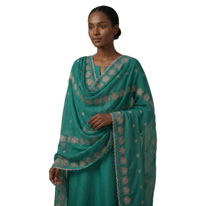 Wholesale Women <b>Chiffon</b> Shawl Hijab Floral Embroidered Rhinestone Lightweight Breathable Long <b>Scarf</b> Daily Wear Outdoor Wrap - Product Image 1