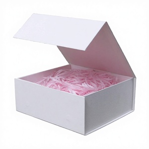 White Embossed Recyclable <b>Gift</b> <b>Box</b> with Lids Collapsible Groomsmen Proposal Magnetic Closure Large for <b>Wedding</b> Birthday Presents - Product Image 3