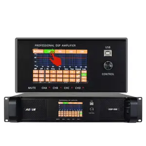 DSP-10Q sınıf td güç amplifikatörü dsp 4 kanal 1000 watt ses güç amplifikatörü