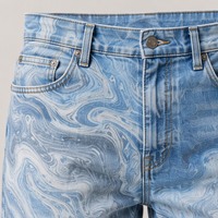 XUCHANG Fabricant OEM de jeans en denim de coton à jambe droite pour hommes, de haute qualité, style streetwear, avec logo personnalisé et impression laser.