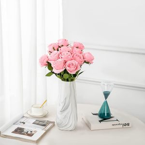 Rosas Artificiales de Terciopelo de 7 cm, Decoraciones para Bodas, Día de la Madre, San Valentín, Hechas a Mano, Duraderas de 3 a 5 Años - Product Image 2