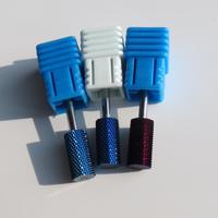 Accessoires de manucure bleus : Fraise à ongles en carbure pour cuticules, outil électrique pour nettoyer et éliminer le gel