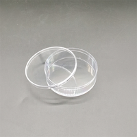 Boîte en acrylique transparente, contenants ronds en plastique avec couvercle, boîte de rangement
