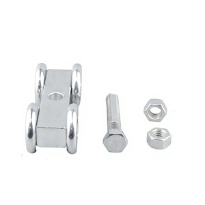 Quadratischer Stahl 4-Rad Schwerlast-Schiebetür-<span class=keywords><strong>Roller</strong></span> Modernes Außendesign Hängende Schienenrolle Langlebig Geräuscharm 8mm - Product Image 6