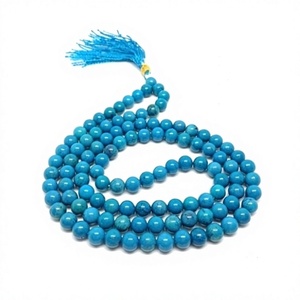 Chapelet de prière Tasbih en résine de jade vert, 108 perles, fait main, qualité supérieure, avec pompon, bijoux religieux unisexe - Product Image 5