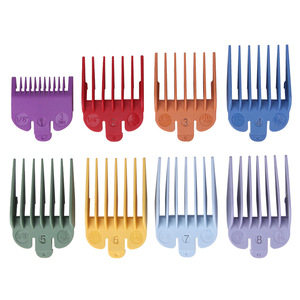 Juego de peines ajustables de 8 piezas Guangzhou Playboy para cortapelos, peines coloridos para hombres, herramientas de peinado. - Product Image 2