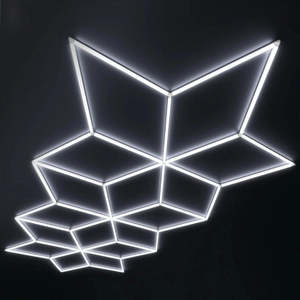 Hexagrid LED <b>Light</b> LED Hexagon <b>Light</b> Honeycomb <b>Light</b> LED Garage <b>Light</b> LED Hexagonal Hexagon <b>Lights</b> <b>Ceiling</b> Hanging Car Detailing - Product Image 1