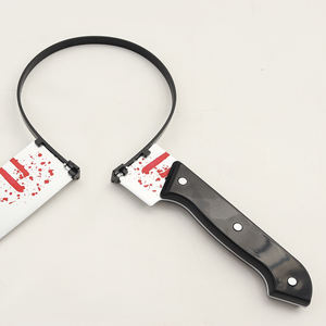 6 adet cadılar bayramı kafa yara dövme seti sahte bıçak kafa korkunç kostüm aksesuarları Cosplay parti için - Product Image 3