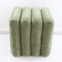 Chaise ottomane moderne nordique tendance, tabouret de salon, repose-pieds en tissu de qualité supérieure pour la maison