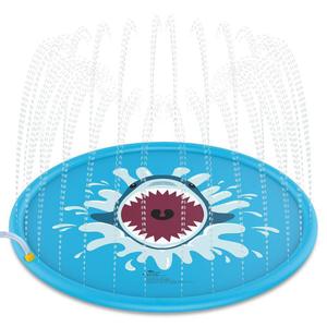 Chengjia <b>Inflatable</b> Water Sprayer Mat 170cm Outdoor Lawn Toy Dolphin Shark Design PVC Splash Pad For Kids Family Fun - Product Image 4