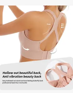 Wholesale Women Breathable Sports Bra Sexy <b>Mesh</b> <b>Top</b> Push up Gym Fitness Underwear Female Seamless Running Yoga Workout - Product Image 3