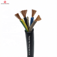 Kabel Fleksibel Berlapis Karet Tugas Berat YC 450/750V Konduktor Tembaga Kabel Daya Multi Inti