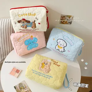 Bolsa de mano con diseño de cachorro, encantadora y bonita, con cierre de cremallera, súper ligera, de gran capacidad, portátil, para viajes - Product Image 3
