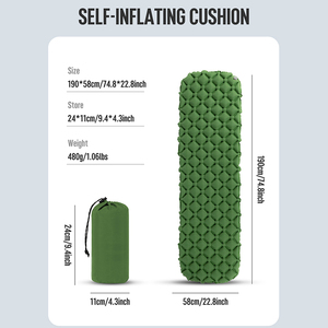 <span class=keywords><strong>Matelas</strong></span> de camping léger gonflable, coussin gonflable d'extérieur, tapis de couchage imperméable, <span class=keywords><strong>matelas</strong></span> pneumatique portable - Product Image 5