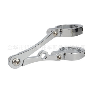 Soporte de Faro para Motocicleta Zuqing, Abrazadera de Montaje Ajustable CNC para Tubo de Horquilla de 39-41 mm, Compatible con Harley - Product Image 1