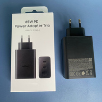 Pengisi Daya Cepat Original EP-T6530 65W PD SCP dengan 2 Port Tipe-C untuk Ponsel & Laptop