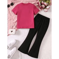 Ensemble de vêtements pour filles de 4 à 16 ans, personnalisable, mignon et adorable, imprimé, 90 cm
