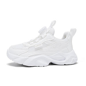 Chaussures de rentrée scolaire respirantes en maille avec boucle rotative, baskets légères antidérapantes pour enfants, pour uniformes scolaires - Product Image 2
