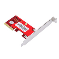 Kartu Adaptor Lekuo Red High-Speed PCIe 4.0 X4 ke SFF-8643 dengan Plug & Play untuk U.2 NVMe SSD Desktop & Server Upgrade