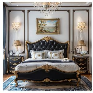 Luxury King <b>Beds</b> Modern <b>Queen</b> <b>Size</b> Princess <b>Bed</b> Upholstered Solid <b>Bed</b> Frame for Home Bedroom Furniture - Product Image 6