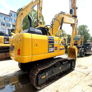 État d'origine Komatsu PC220 d'occasion Carwler Excavator Digger Machine hydraulique Komatsu PC220-7 PC220-8 Excavatrice utilisée - Product Image 1