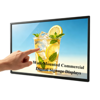 Affichage interactif mural tactile 4K pour intérieur, affichage numérique pour Windows, affiche publicitaire fine, horizontale, commerciale, Pantalla Publicitaria
