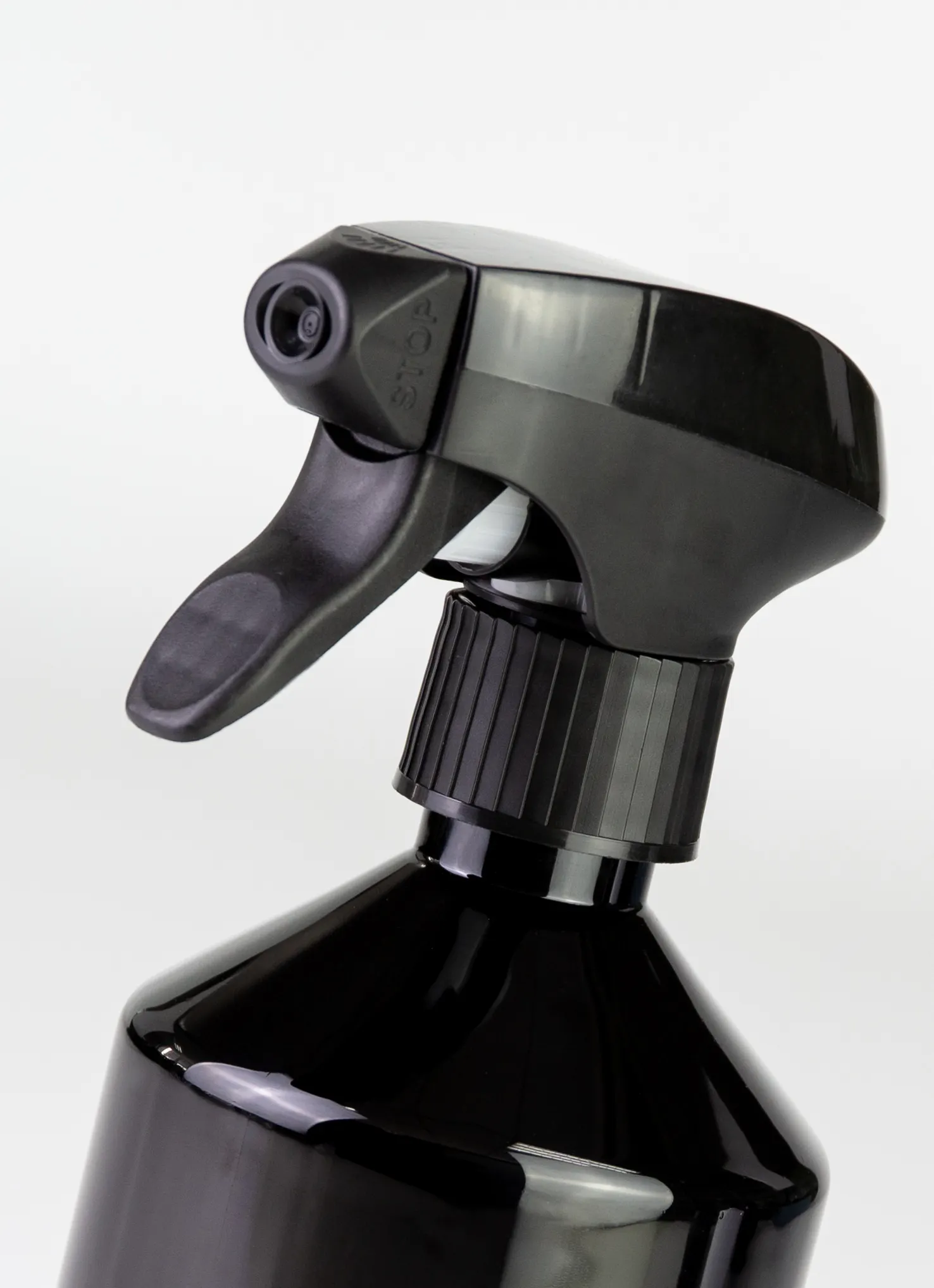 In Stock 28/410 All Plastic Matte Black Trigger Spray Pump For Disinfecting Water With 500Ml Pet Bottle