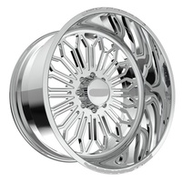 Jantes forgées sur mesure polies Super Single 22X10 26X14 28X14 30X14 avec enjoliveur central flottant 8X165.1 8X170 pour GMC Sierra 2500