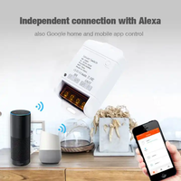 Disjoncteur intelligent Tuya Wifi 30A AC 85-250V avec minuterie, application Smart Life, interrupteur sans fil intelligent