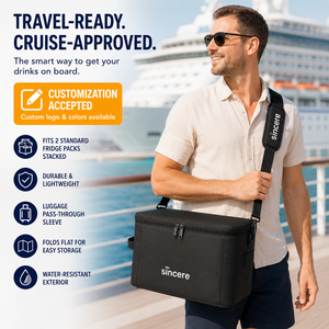 Bolsa Porta Bebidas Personalizada para Cruceros con Funda para Equipaje para 2 Paquetes de 12 Latas - Product Image 5