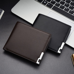 2020 Wholesale New Design Men Purse, PU Leather Short <b>Wallet</b> - Product Image 1