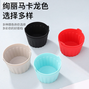 <b>Silicone</b> Cake Cups 8x5cm Non-Stick <b>Baking</b> Mold For Home Kitchen Use - Product Image 3