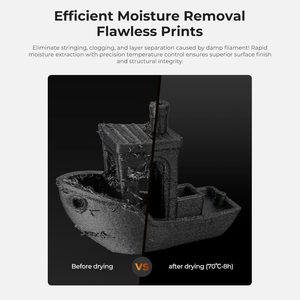 Séchoir à filament pour imprimante 3D Creality Multi Kilo, grande capacité pour bobines de 1 kg, 2 kg, 3 kg, 5 kg, avec chauffage rapide - Product Image 3
